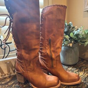 Women's Brown Leather Boots